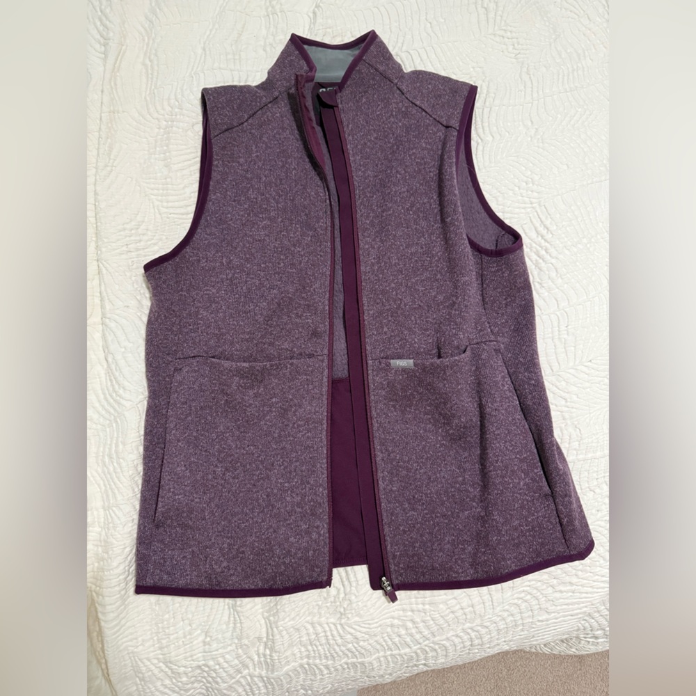 Figs Deep Purple On-Shift Sweater Knit Vest